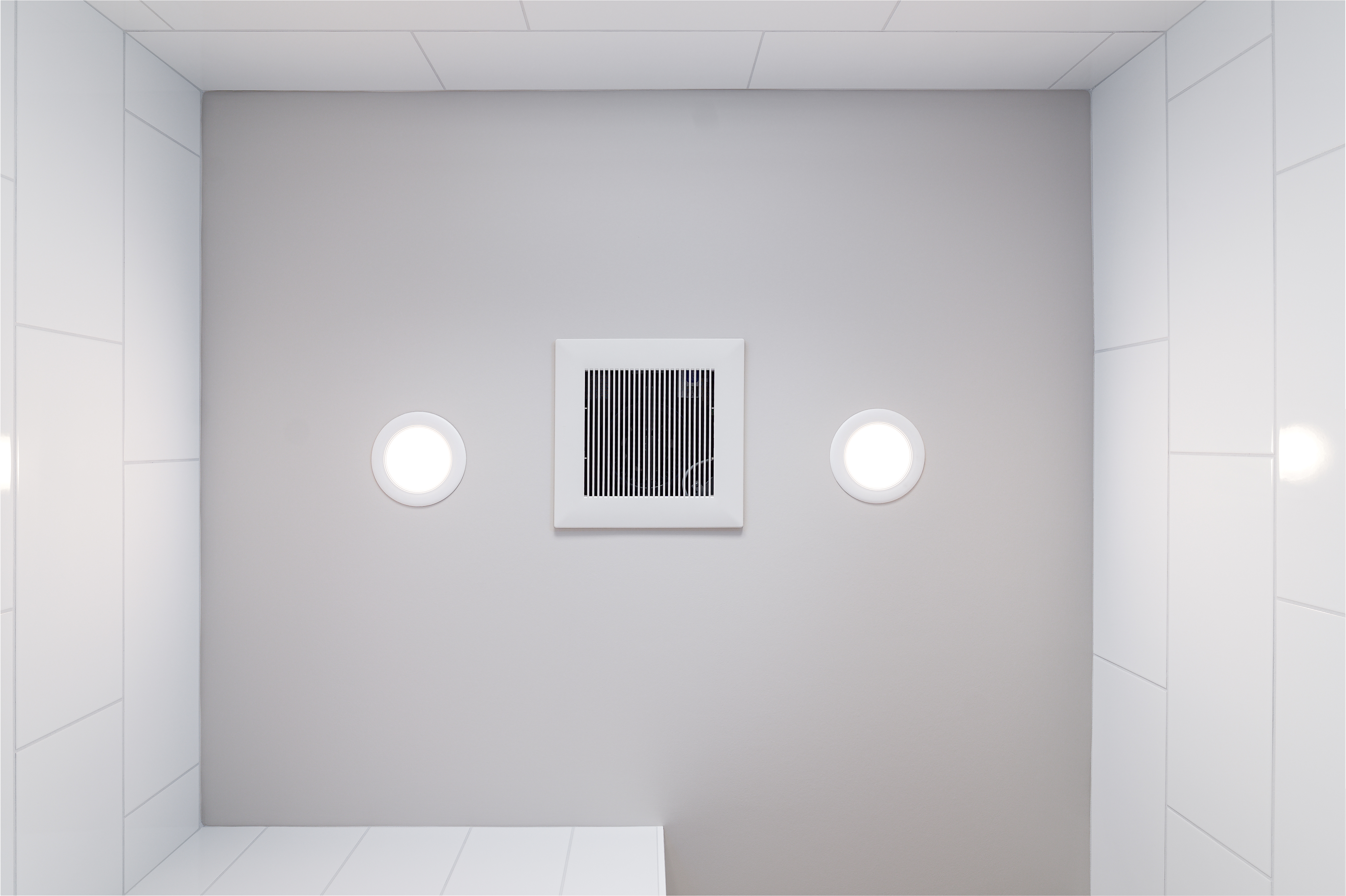 Shower Ceiling with Recessed Lighting